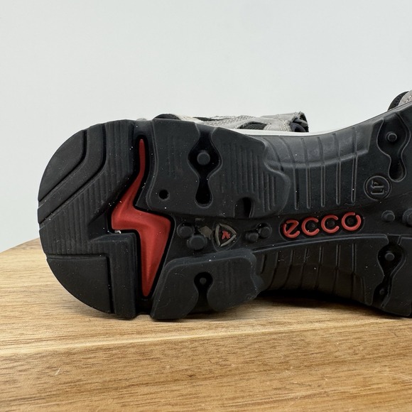 ECCO Sandal‎ Offroad Yucatan Slingback Beige Gray Leather Woman's 41 US 10-10.5 - Picture 8 of 15